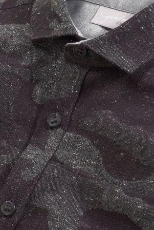 Monochrome Long Sleeve Camo Shirt (3-16yrs)